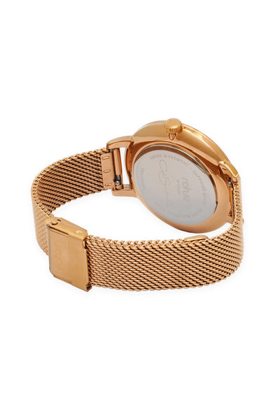 Rohje Artister Dreamy Pink Rose gold steel strap #strap_rose-gold-mesh